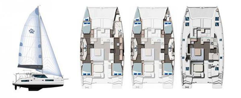 Book yachts online - catamaran - Leopard 45 - Manaphy - rent