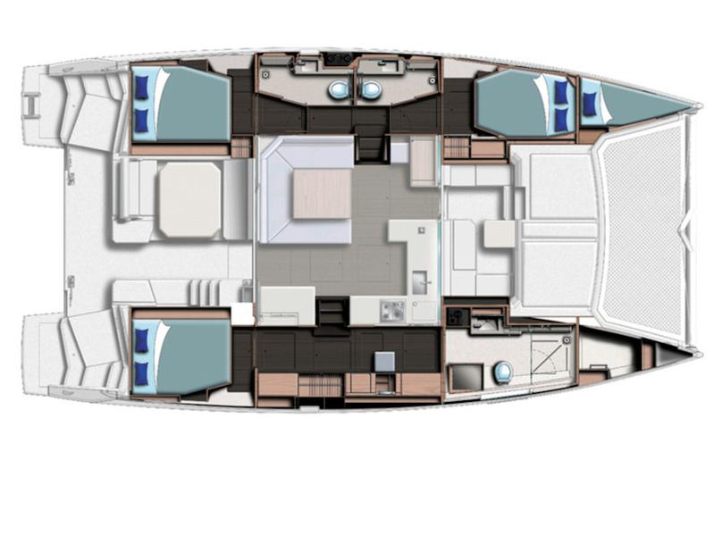 Book yachts online - catamaran - Leopard 45 - Manaphy - rent