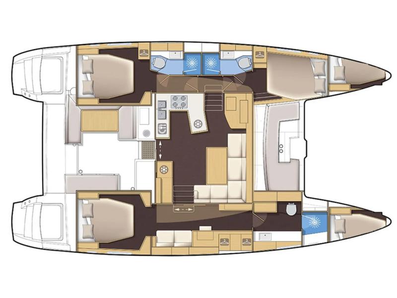 Book yachts online - catamaran - Lagoon 450F - Maja - rent