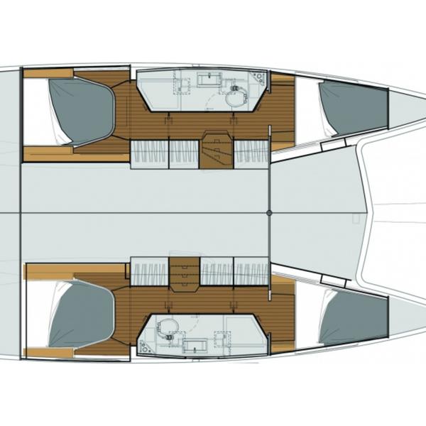 Book yachts online - catamaran - Lucia 40 - Petit Monde - rent