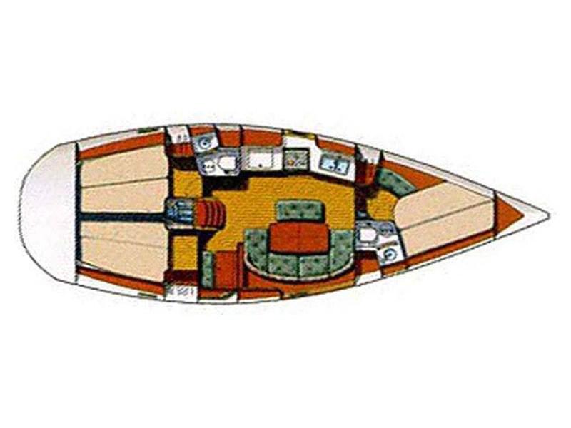 Book yachts online - sailboat - Oceanis 381 Clipper - Ouranos - rent