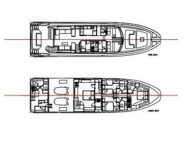 Book yachts online - motorboat - Azimut 85F - La Fenice - rent