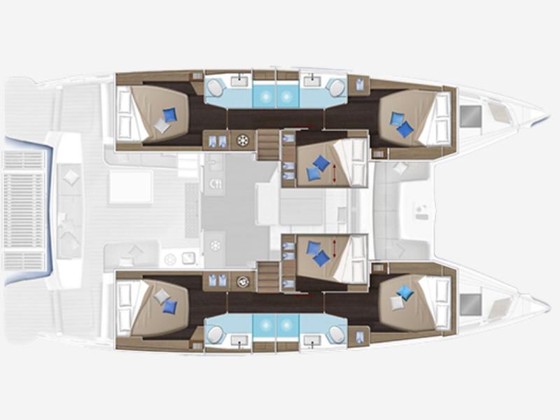 Book yachts online - catamaran - Lagoon 51 - AEGEUS - rent