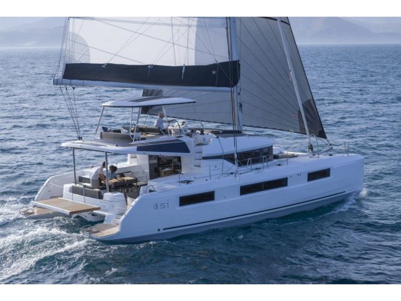 Book yachts online - catamaran - Lagoon 51 - JEWEL (Charter rate includes VAT, Skipper Fee, Generator, Air-condition, Watermaker, Icemaker, Dishwasher, 2 SUP, Tubes, Kids Water-ski, Sea scooter, Electric BBQ) *Skippered only* - rent