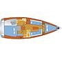 Book yachts online - sailboat - Bavaria Cruiser 34 - Little Joe - rent